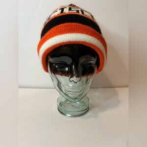 Kids Striped Orange and Black San Francisco Beanie